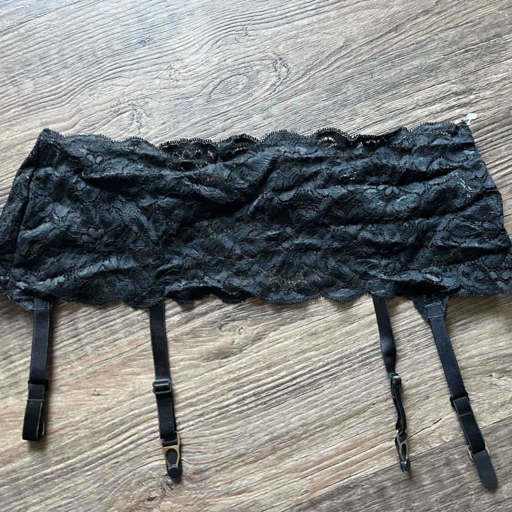 Seduction Black Lace Garter Belt large/Xlarge